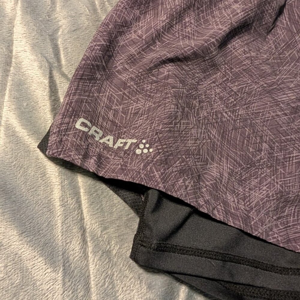 Craft Athletic Shorts Grey Black Medium - Picture 2 of 5
